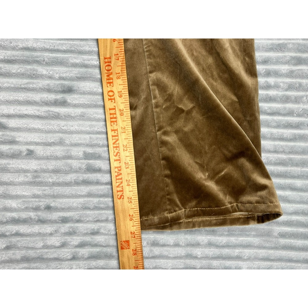 Akris Punto Caramel Velvet Flare Pants Cali Trousers Women 8 (Fits 31x27) Luxury - Picture 16 of 16